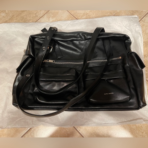 SAMO ONDOH pocket utility bag L baked black - Picture 1 of 7